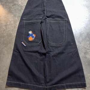JNCO Fat Boys Baggy Skater Jeans - New with Embroidery - 34x32